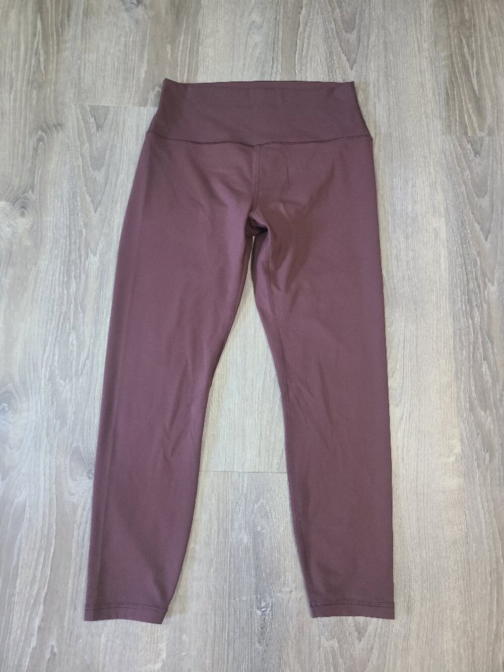CRZ YOGA Butterluxe High Waisted 7/8 Crop Leggings Plum Brown - Size 16W
